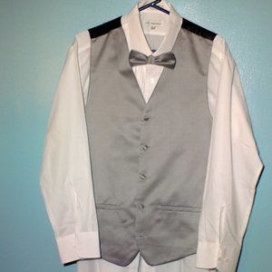 Cornell California L 5 button silver men’s vest an